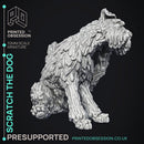 Scratch - NPC Dog -  PRESUPPORTED - Illustrated and Stats - 32mm scale