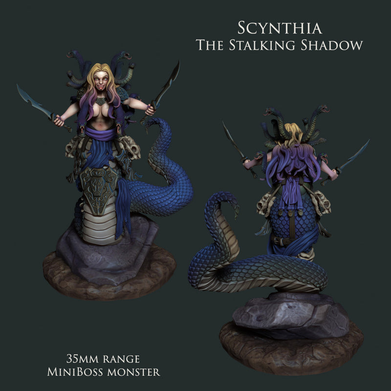 Scynthia and Sasskia (True Form) - Gorgons Bundle (NSFW) - STL only - Only-Games
