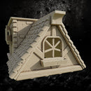 House with Wooden Courtyard - Medieval Fantasy Building STL, DnD Terrain