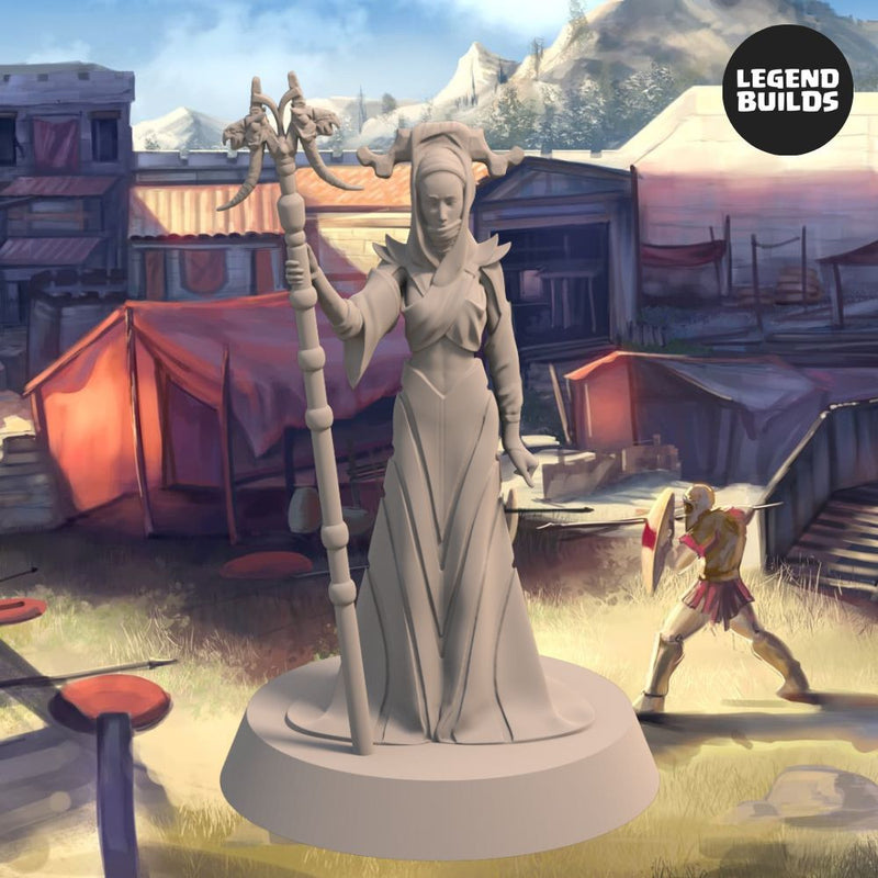 Selene “The Night’s Mistress” - 3D printable miniature – STL file - Only-Games