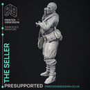 Salesman - Freindly NPC -  PRESUPPORTED - Illustrated and Stats - 32mm scale