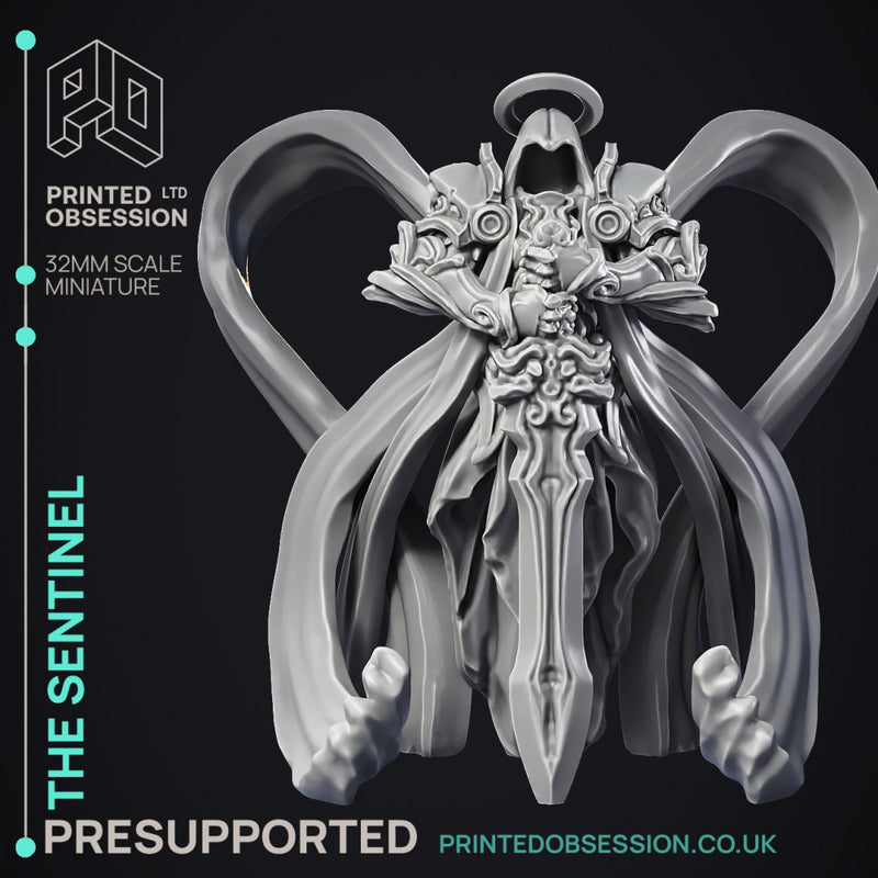 The Sentinel - Archangel - PRESUPPORTED - Heaven Hath no Fury - 32 mm scale