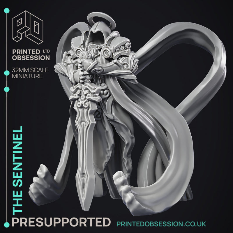 The Sentinel - Archangel - PRESUPPORTED - Heaven Hath no Fury - 32 mm scale