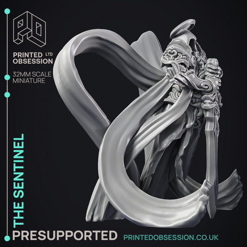 The Sentinel - Archangel - PRESUPPORTED - Heaven Hath no Fury - 32 mm scale