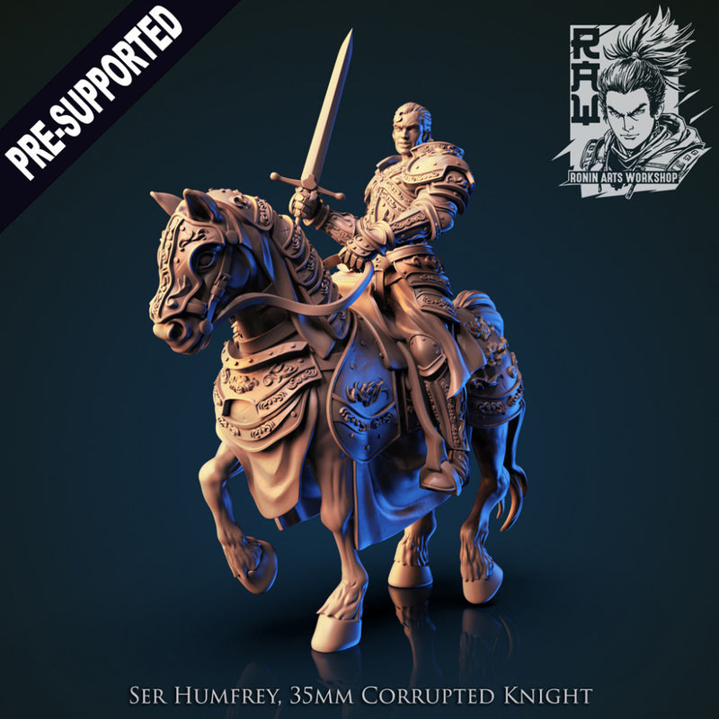 Ser Humfrey - Corrupted Knight (35mm pre-supported) - STL only - Only-Games
