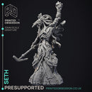 Seth - God of Chaos - Court of Anubis -  PRESUPPORTED - Illustrated and Stats - 32mm scale