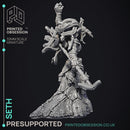 Seth - God of Chaos - Court of Anubis -  PRESUPPORTED - Illustrated and Stats - 32mm scale