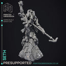 Seth - God of Chaos - Court of Anubis -  PRESUPPORTED - Illustrated and Stats - 32mm scale