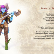 Shainda The Bard - Idle and Action Pose - STL only - Only-Games