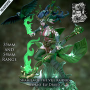 Shamila - Forest Elf Druid - STL only - Only-Games