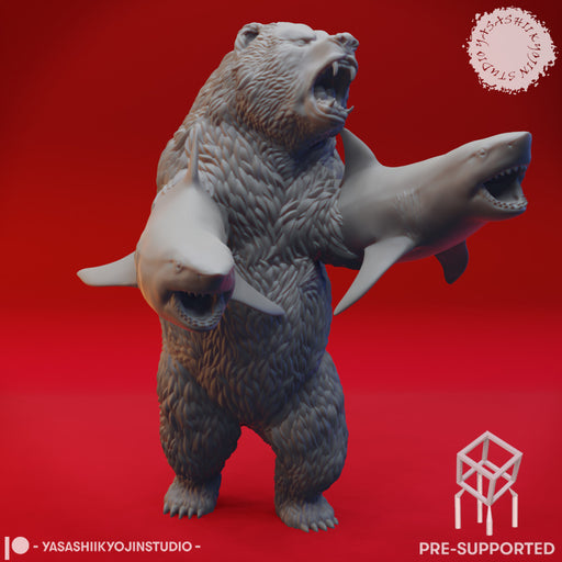 Sharkenbear  - Tabletop Miniature (Pre-Supported) - Only-Games