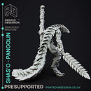 Shas'O the shaman - Pangolin Anthro - PRESUPPROTED - 32mm scale