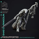 Shas'O the shaman - Pangolin Anthro - PRESUPPROTED - 32mm scale