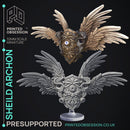 Shield Archon - RP Item & Summon -  PRESUPPORTED - Illustrated and Stats - 32mm scale