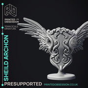 Shield Archon - Celestial Creature - PRESUPPORTED - Heaven Hath No Fury - 32 mm scale - Only-Games