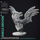 Shield Archon - Celestial Creature - PRESUPPORTED - Heaven Hath No Fury - 32 mm scale