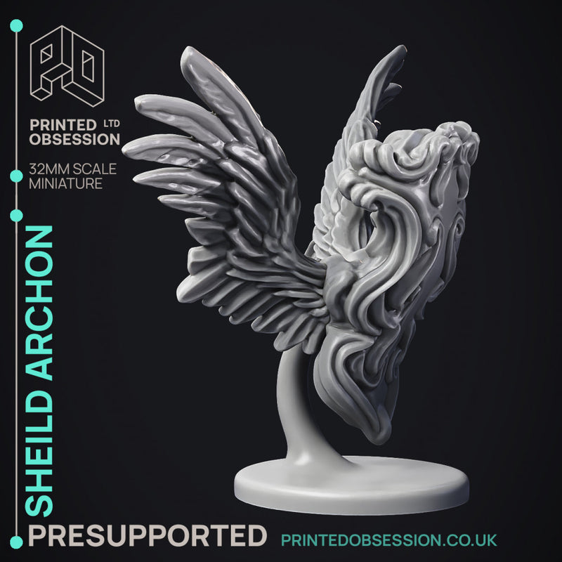 Shield Archon - Celestial Creature - PRESUPPORTED - Heaven Hath No Fury - 32 mm scale - Only-Games