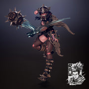 Shibel The Shaman - 35mm Stonecrow (Action and Football Pose) - STL only - Only-Games
