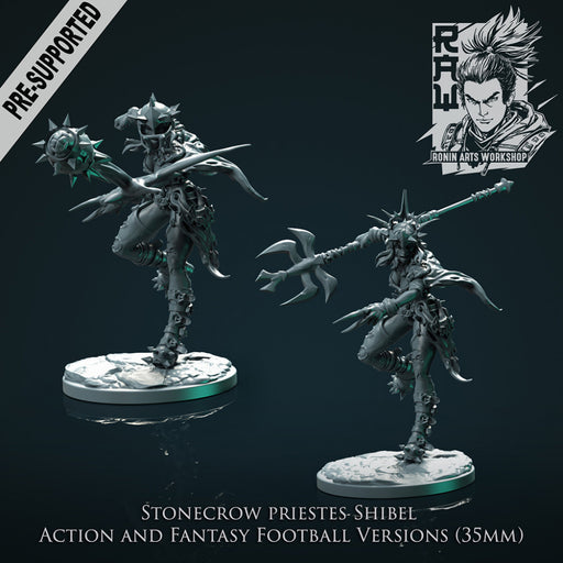 Shibel The Shaman - 35mm Stonecrow (Action and Football Pose) - STL only - Only-Games