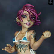 Shirley Pin Up 75mm (NSFW version) Pre-Supported - STL only. - Only-Games