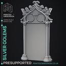 Silver Golems - 3 Monsters & Enviromental models -  PRESUPPORTED - Illustrated and Stats - 32mm scale