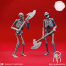 Skeleton Axemen - Book of Beasts - Tabletop Miniatures (Pre-Supported)