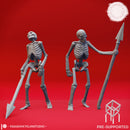 Skeleton Spearmen - Book of Beasts - Tabletop Miniatures (Pre-Supported)