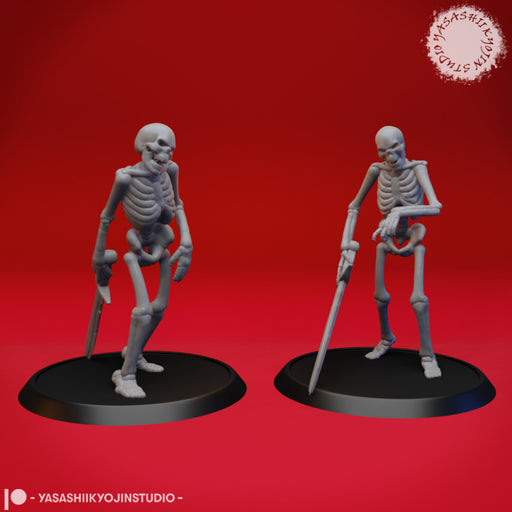 Undead Skeleton Swordsmen - Tabletop Miniature - Only-Games