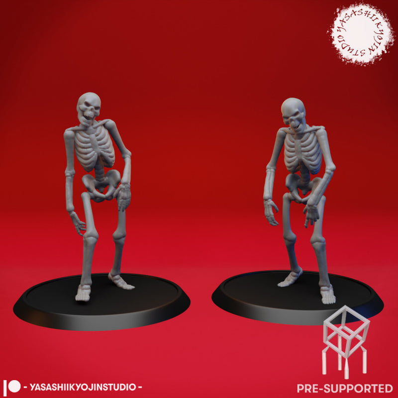 Undead Skeleton Walkers - Tabletop Miniature (Pre-Supported)