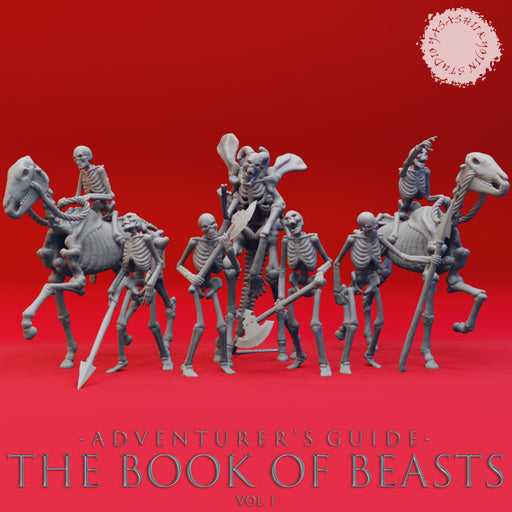 Skeleton Warband - Book of Beasts - Tabletop Miniatures (Pre-Supported) - Only-Games
