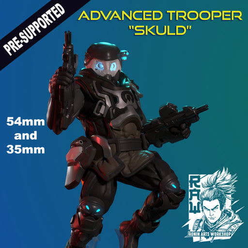 Advanced Trooper "Skuld" - Dual Version Cyberpunk Soldier - STL only - Only-Games