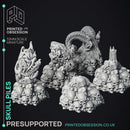 Skull Piles - Scatter Terrain - 9 Models - PRESUPPORTED - 32mm scale