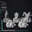 Skull Piles - Scatter Terrain - 9 Models - PRESUPPORTED - 32mm scale