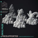 Skull Piles - Scatter Terrain - 9 Models - PRESUPPORTED - 32mm scale
