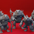 Slaad Mob  - Tabletop Miniatures (Pre-Supported)