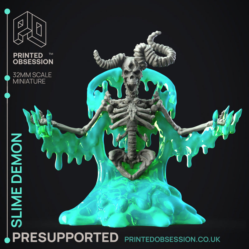 The Reanimated - Slime Demon Boss -  PRESUPPORTED - Illustrated and Stats - 32mm scale