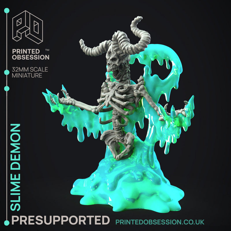 The Reanimated - Slime Demon Boss -  PRESUPPORTED - Illustrated and Stats - 32mm scale