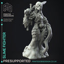 Slime Fighter - Humanoid Slime Monster -  PRESUPPORTED - Illustrated and Stats - 32mm scale
