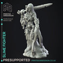 Slime Fighter - Humanoid Slime Monster -  PRESUPPORTED - Illustrated and Stats - 32mm scale