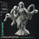 Slime Monk - Humanoid Slime Monster -  PRESUPPORTED - Illustrated and Stats - 32mm scale