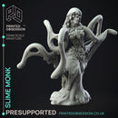 Slime Monk - Humanoid Slime Monster -  PRESUPPORTED - Illustrated and Stats - 32mm scale