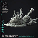 Slime Snail - Slime Monster -  PRESUPPORTED - Illustrated and Stats - 32mm scale