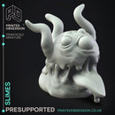 Slimes - 3x Basic Slimes -  PRESUPPORTED - Illustrated and Stats - 32mm scale