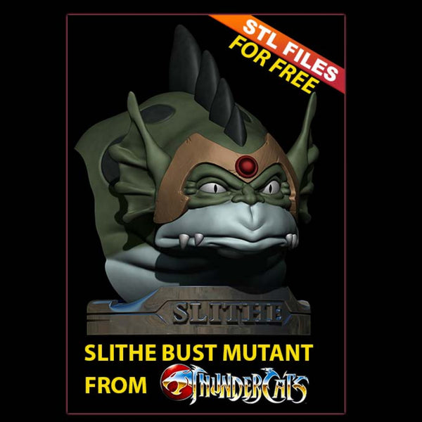 Thundercats Bust Slithe/Reptilio STL for 3D printing