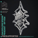 Smugglers Spider - RP Pendant -  PRESUPPORTED - Illustrated and Stats - 32mm scale