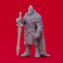 Armored Fighter - Tabletop Miniature (Pre-Supported)
