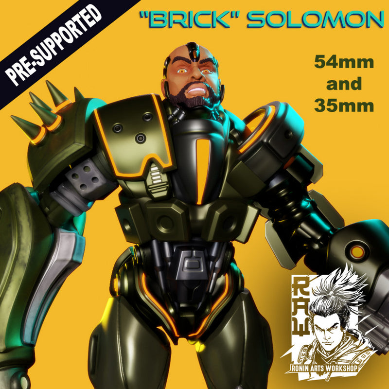 Brick Solomon - Cyberpunk Enforcer - STL only - Only-Games