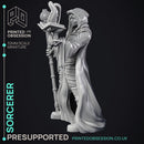 Sorcerer - Human Magic User - PRESUPPORTED - Hell Hath No Fury - 32mm Scale