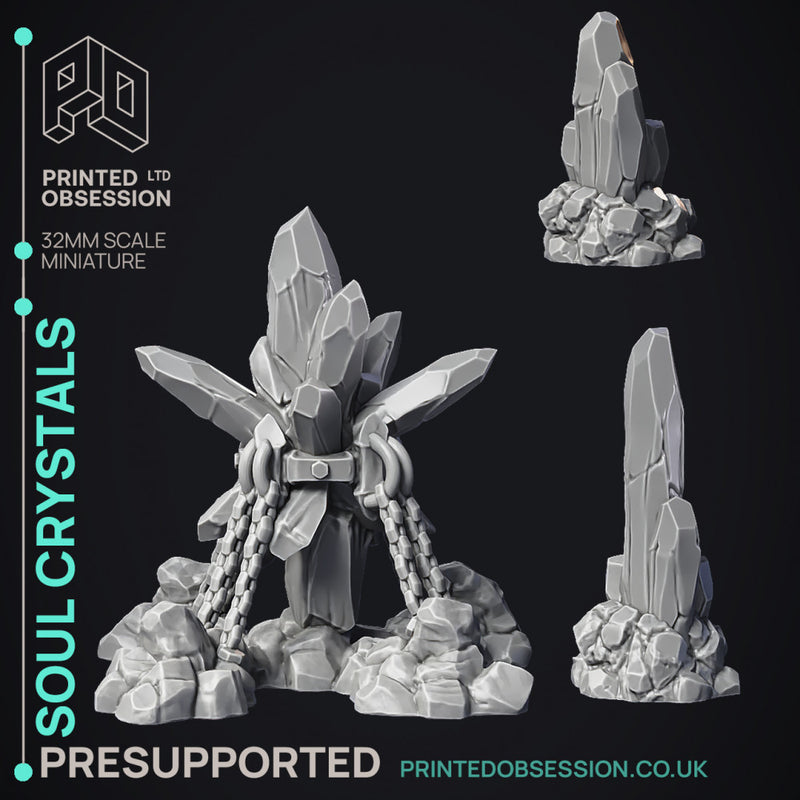 Soul Crystals - Scenery - 3 Model - PRESUPPORTED - Hell Hath No Fury - 32mm scale
