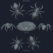 Spiders - STL only - Only-Games